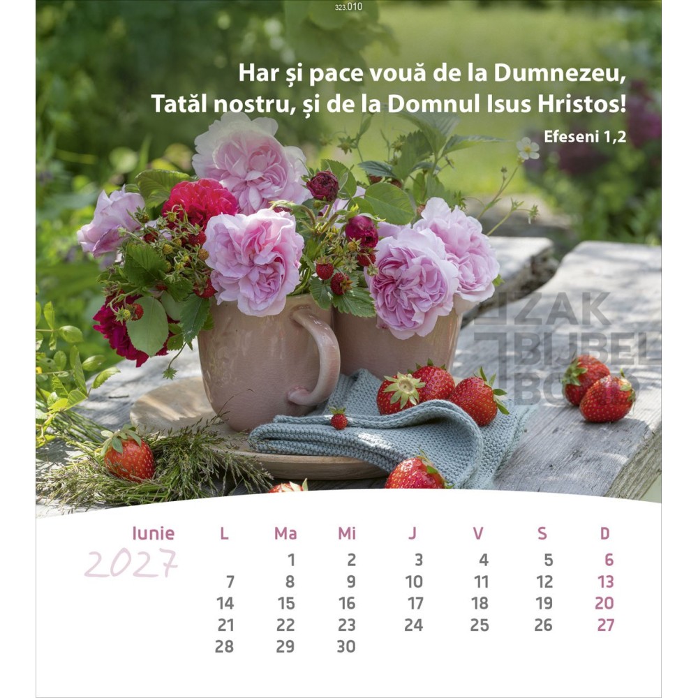 Rumanian postcard calendar 2027 - Life for you