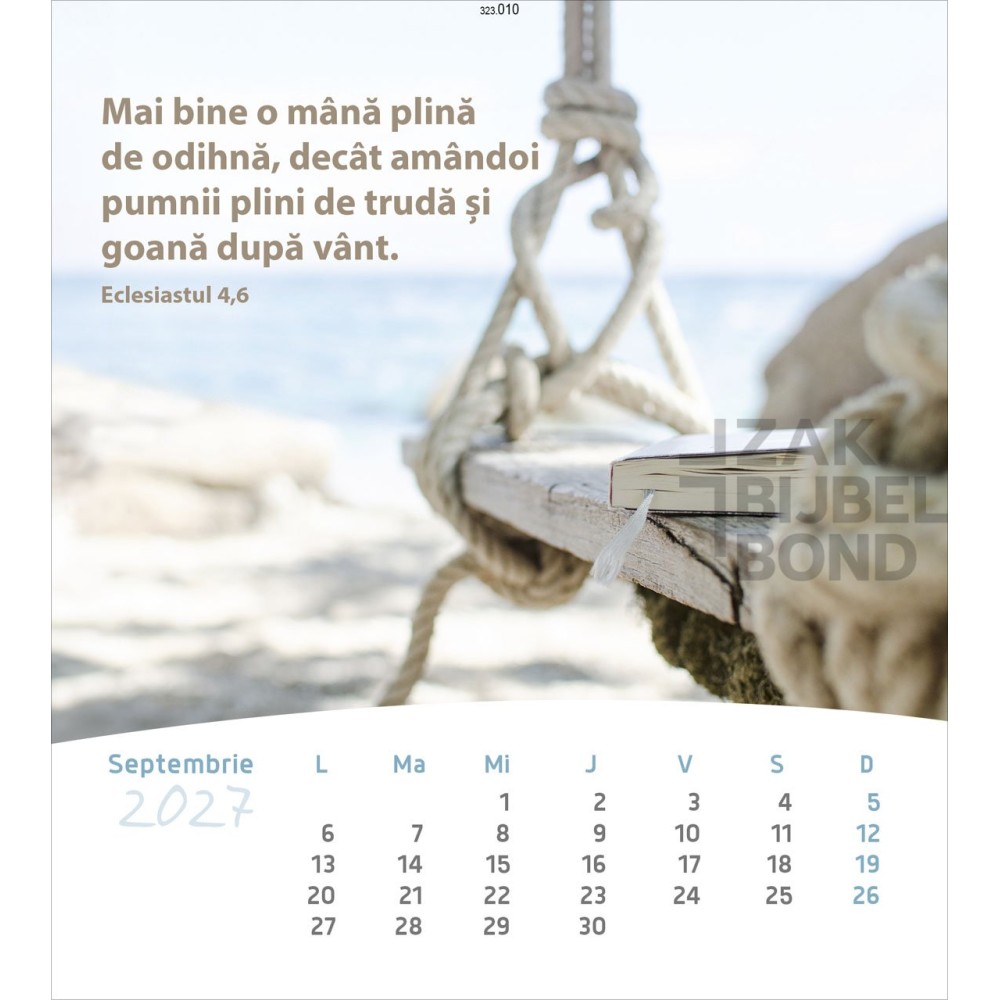 Rumanian postcard calendar 2027 - Life for you