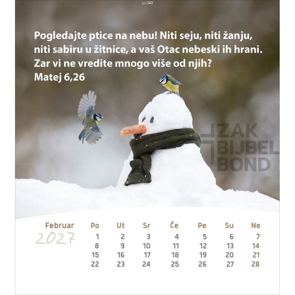 Servische ansichtkaartenkalender 2027 - Leven voor jou