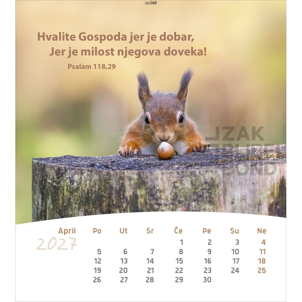 Servische ansichtkaartenkalender 2027 - Leven voor jou