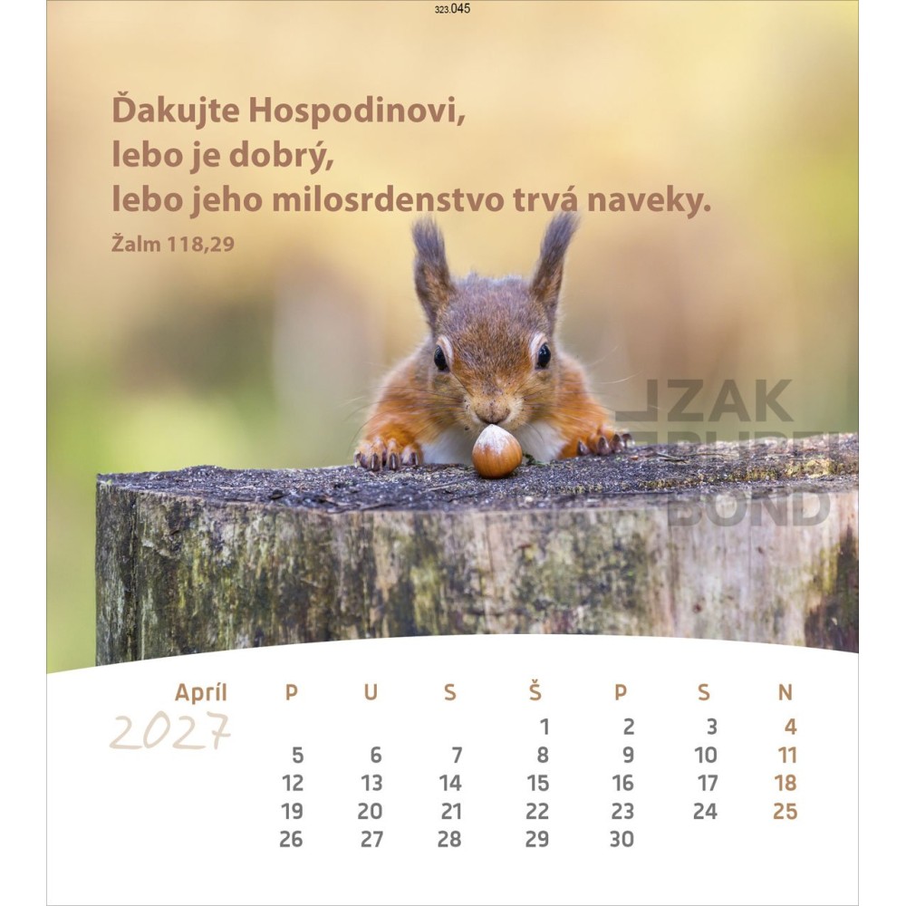Slovak postcard calendar 2027 - Life for you