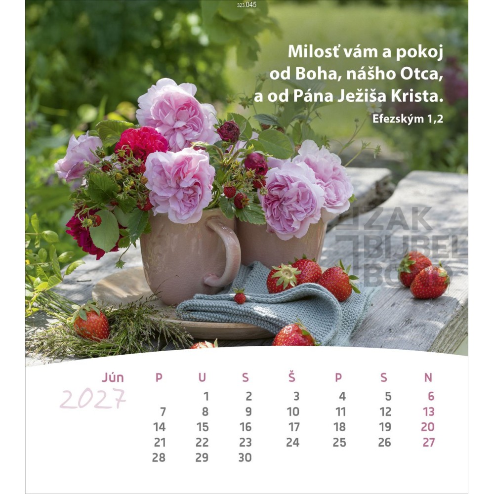 Slovak postcard calendar 2027 - Life for you