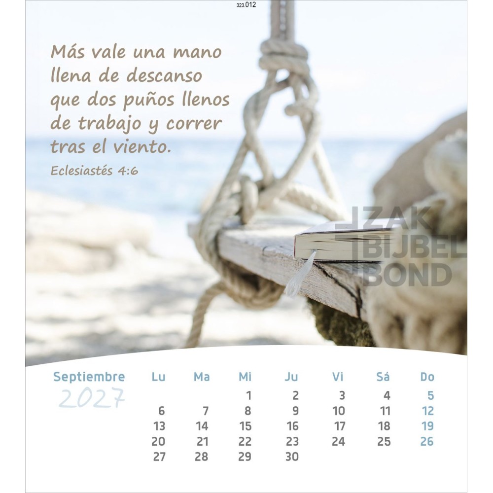 Spaanse ansichtkaartenkalender 2027 - Leven voor jou