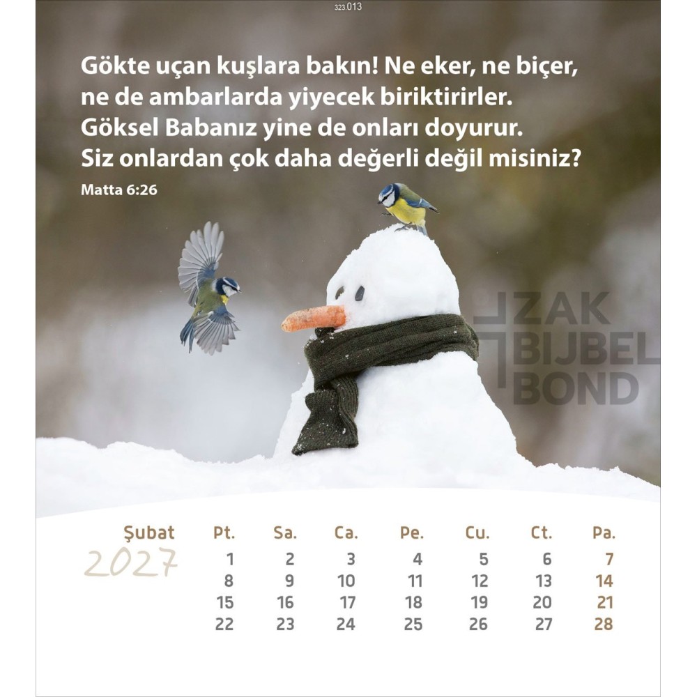 Turkish postcard calendar 2027 - Life for you