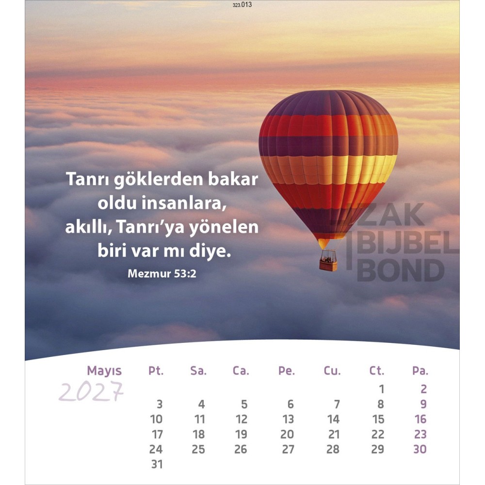 Turkish postcard calendar 2027 - Life for you