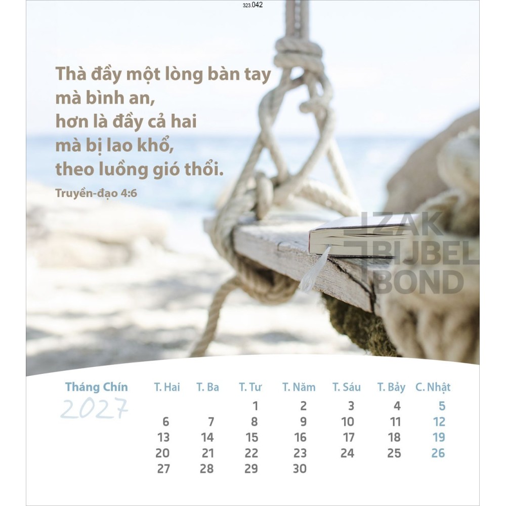 Vietnamese postcard calendar 2027 - Life for you