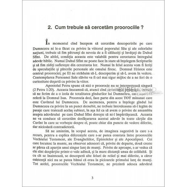 Roemeens, Inleiding tot de profetie, M. Tapernoux