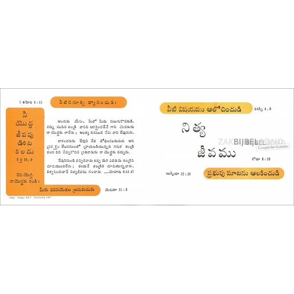 Telugu, Traktaat, Everlasting life