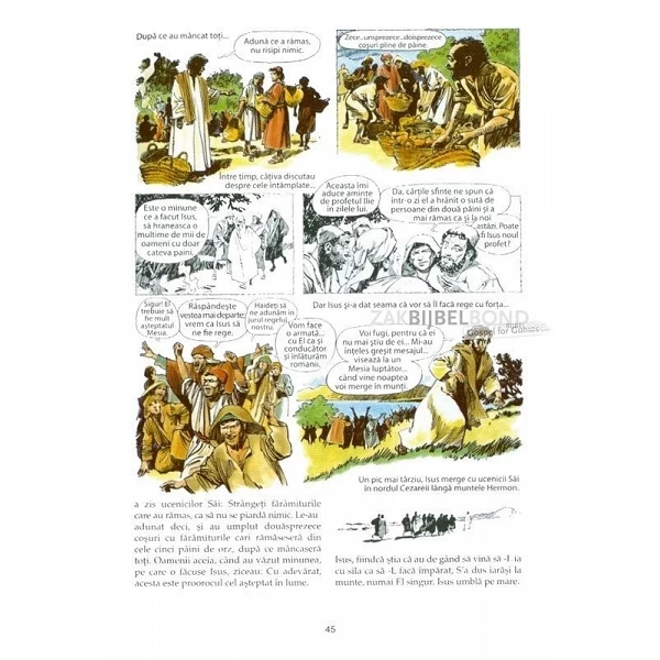 Roemeens Evangelisatiestripboek, Hij leefde onder ons, A-5 formaat [kindermateriaal]