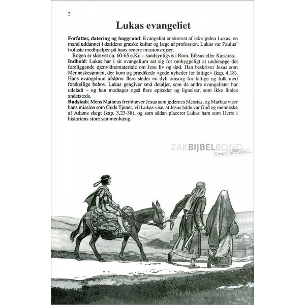 Deens Lukas-evangelie in groot formaat