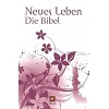 Duitse Bijbel, Neues Leben-vertaling, mini formaat, flora design, harde kaft