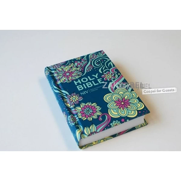 Engelse Bijbel in de New International Version (NIV) - POCKET FLORAL HARDBACK BIBLE - Compact formaat met harde kaft