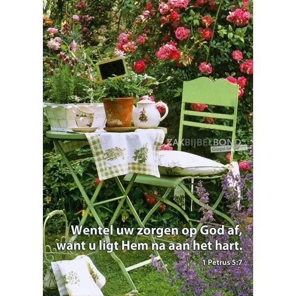 Nederlands, Ansichtkaart, 12 verschillende tekstkaarten met foto.