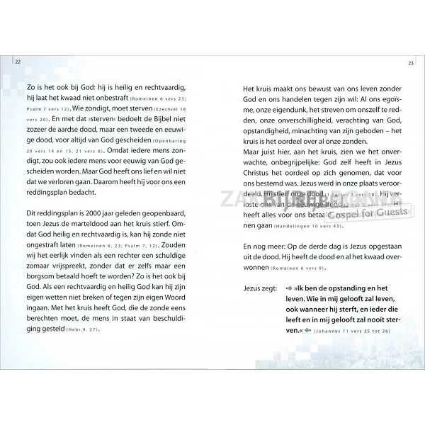 Nederlands evangelisatieboekje 'Gelukkig is...'