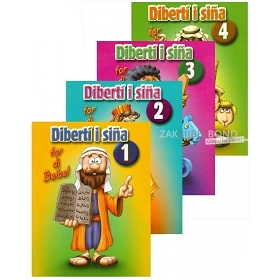 Papiamento, Bijbels kleur en plakboek, Dibertí i siña for di Beibel, 4-delig [kindermateriaal]