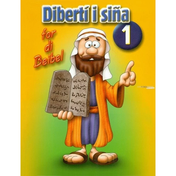 Papiamento, Bijbels kleur en plakboek, Dibertí i siña for di Beibel, 4-delig [kindermateriaal]