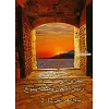 Arabische Ansichtkaarten, set van 12 verschillende tekstkaarten met foto en bijbeltekst