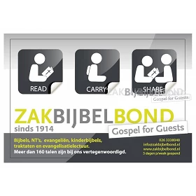 Nederlands, Promotieflyer ZakBijbelBond - Gospel for Guests